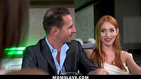 Stepfamily Freeuse Fuck Fest On Dinner Table - Who's Next For Mommy's Big Tits?