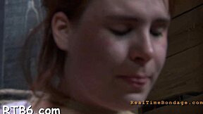 bound beauty licks balls then takes doggystyle cunt pounding for sloppy facial cumshot