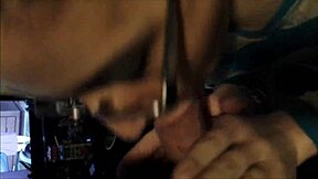 Messy Facial Cumshot on Glasses Amateur Milf