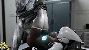 huge ass robot babe i can't stop pounding by alien monster cock