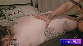 whoa curvy milf babe gets hot wax dripped on ripped clothes tight pussy massage
