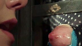 blonde milf dom straps on for choking deepthroat anal assfucking bound lesbian slave