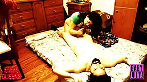 Chubby Colombian Babe Dominates With Huge Tits And Rough Ring Fuck After Wrestling