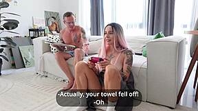 What if seducing step-daddy while step-mommy's at work ends in rough anal creampie?