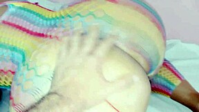 damn, breaking gina's huge ass on bed doggystyle creampie feels incredible