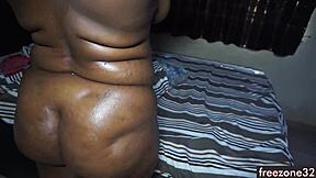 My Thick Oiled Neighbor's Big Cock Slaps Into My Wet Pussy!