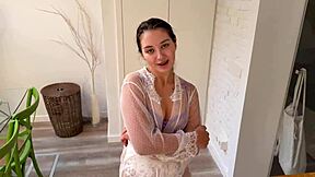 New neighbor watches me fuck stranger with blowjob then cums inside!