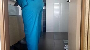 This Hot Maid Knows Exactly How to Keep Her Job Bending Over!