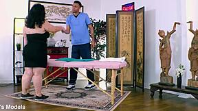 hefty karla lane rides masseurs bbc bouncing fat ass and big natural tits
