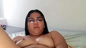 Allisonvega strips in shower with big ass tits and explosive squirt
