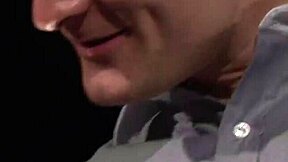 This beautiful blonde bitch smokes cig then takes cum mouthful casually