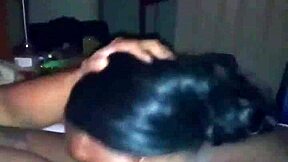 Ebony Birthday Blowjob Gift in Hotel Room