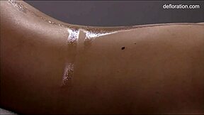 Virgin Babe Jennifer Lorentz Craves Steamy Leg Massage