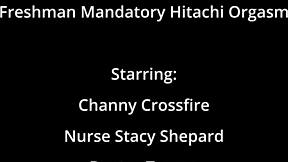 doctor tampa forces channy crossfire's mandatory hitachi orgasm on shaved pussy