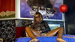 Juicy ebony pussy spreads for daddy's monster BBC, gonna break it open?