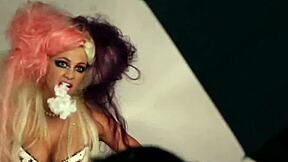 I'm loving this musical tease in Abigail Mac's photoshoot