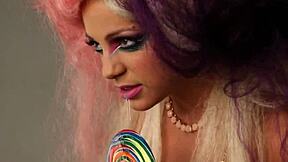 I'm loving this musical tease in Abigail Mac's photoshoot