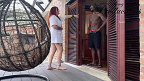 Stranger Barebacks Latina Milf's Wet Pussy Raw