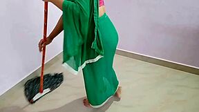 lonely bahu cleaning house gets forced by sasur in clear hindi moans