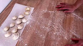 i made my stepsister dumplings after she got hungry then we hooked up intimately