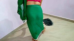 lonely bahu cleaning house gets forced by sasur in clear hindi moans