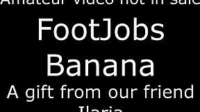 i'd love using my feet on your balls like this banana footjob fantasy