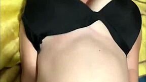 pregnant 18+ teen shakes big natural tits teasing for rough black cock daddy pound