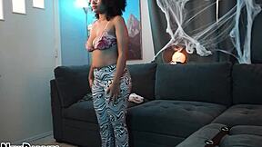 shy ebony teen, ready for that deep face fuck casting?