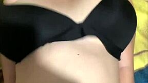 pregnant 18+ teen shakes big natural tits teasing for rough black cock daddy pound