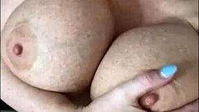 What if horny milf Sophie James teases her shaved pussy alone in leggings?