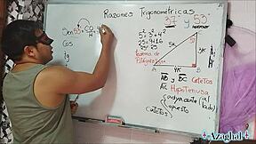 Nerdy Asian Student Tempts Teacher in Bedroom Triangle Tease?