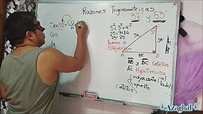Nerdy Asian Student Tempts Teacher in Bedroom Triangle Tease?
