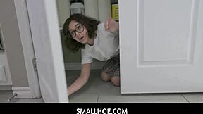 Leana Lovings nerd body takes Damon Dice pounding