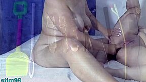 milf lesbians explore deep toy insertions together
