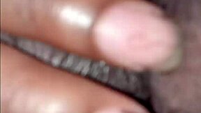he watches as she massages his small cock turning solo into erotic tease