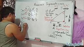 Nerdy Asian Student Tempts Teacher in Bedroom Triangle Tease?