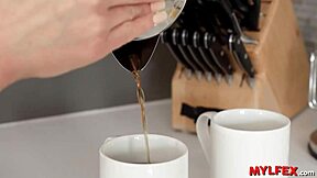 darling, your sensual breakfast leads to bareback anal fun?