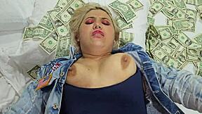 Beautiful whore trades ass and pussy for cash pounding