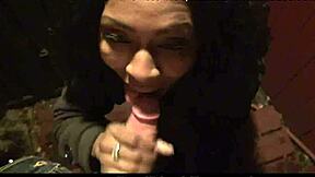 ANITA PEIDAS GIVES OUTDOOR BLOWJOB TO BLACK COCK FROM EX-GF!