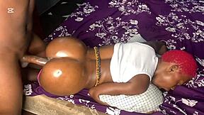 Beautiful Lady Bends for Big Black Cock Pounding Till Cum Dripping on Juicy Ass