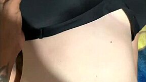 pregnant 18+ teen shakes big natural tits teasing for rough black cock daddy pound