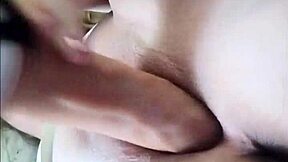 Curvy babe's dripping wet pussy stretched by huge thick dildo fucking till clothes rip