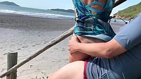 Milf's Tongue Teases Stranger into Public Ass Fuck