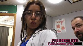 Perverted Podiatrist Alix Avery Gives Footjob Domination in Latex