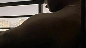 blowjob on hotel balcony roommate amateur couple deepthroat nysdel