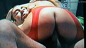 First time grabbing that redhead's big ass in leggings