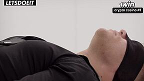 Cherry Candle rides blindfolded guy on Halloween