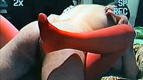 First time grabbing that redhead's big ass in leggings