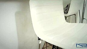 Busty Blonde Nikki Benz Sucks Throbbing Cock! Rides to Facial Cumshot