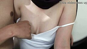 lagi horny hijab indo slut drags me to hotel for creampie in miniskirt